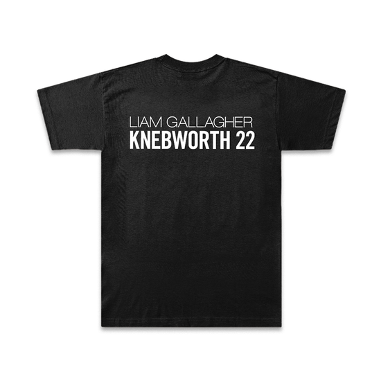 Knebworth 22 Live Photo T-Shirt Black | Liam Gallagher